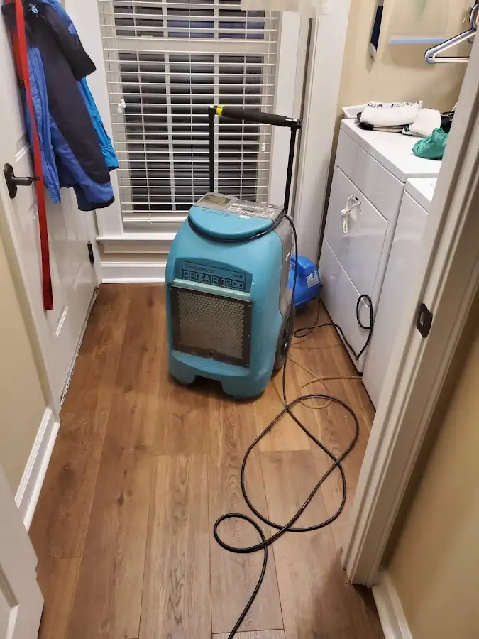 Commercial dehumidifier deployed for Flood Damage Cleanup in Waunakee